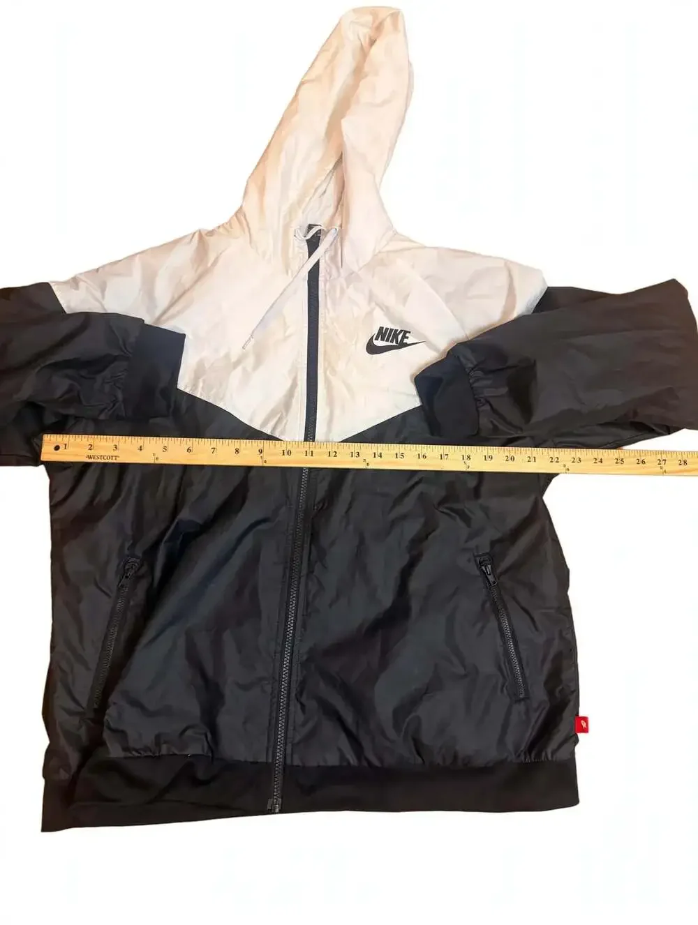 Nike Sportswear Windrunner Black and White Hooded Jacket Youth XL 16